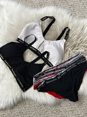 Juicy Couture Keyhole Bra Set and Matching Brief Underwear XL